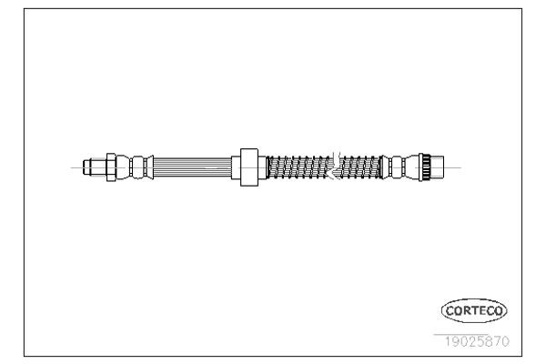 Corteco Ελαστικός Σωλήνας Φρένων - 19025870