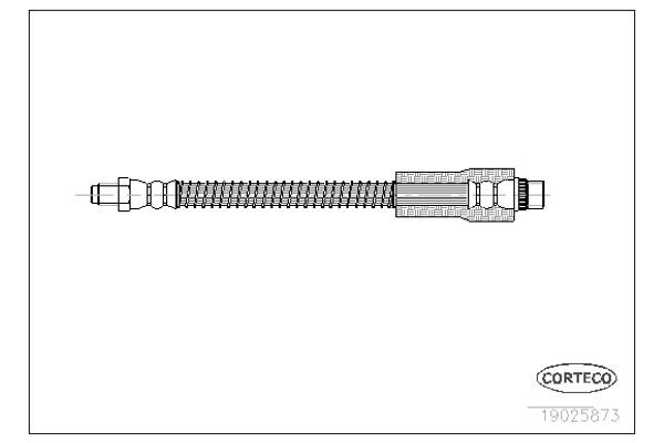 Corteco Ελαστικός Σωλήνας Φρένων - 19025873