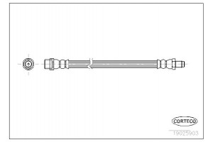 Corteco Ελαστικός Σωλήνας Φρένων - 19025903