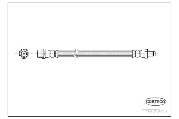 Corteco Ελαστικός Σωλήνας Φρένων - 19025903