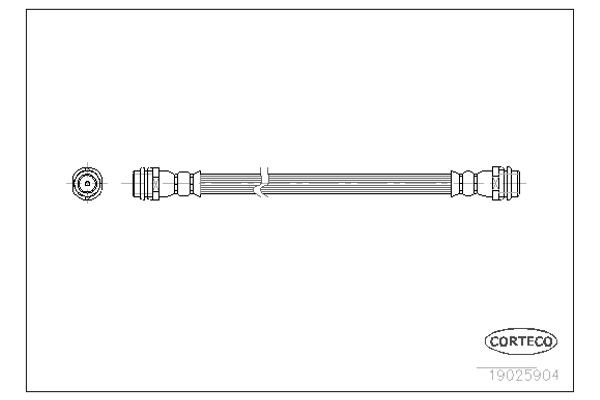 Corteco Ελαστικός Σωλήνας Φρένων - 19025904