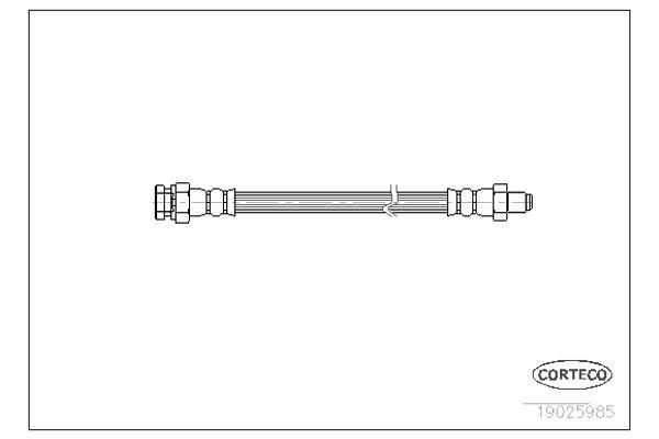 Corteco Ελαστικός Σωλήνας Φρένων - 19025985