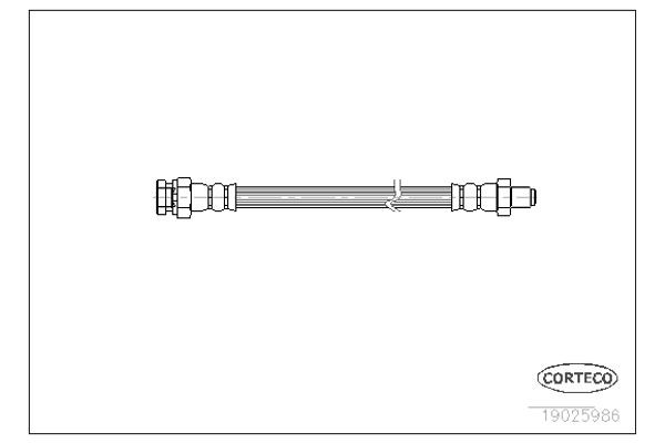 Corteco Ελαστικός Σωλήνας Φρένων - 19025986