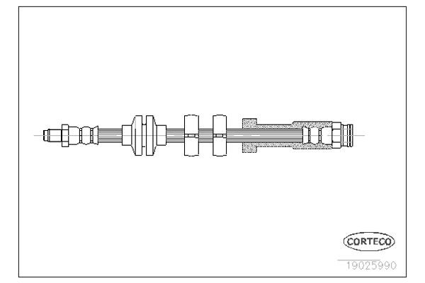 Corteco Ελαστικός Σωλήνας Φρένων - 19025990