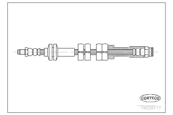 Corteco Ελαστικός Σωλήνας Φρένων - 19026177