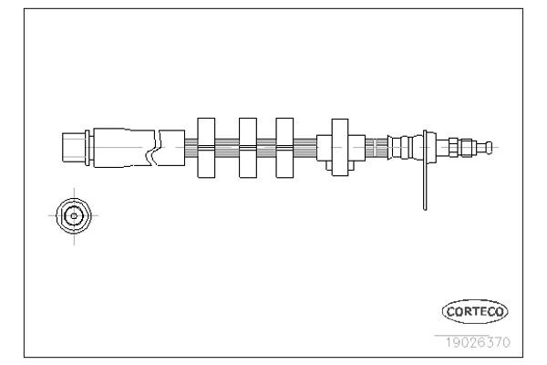 Corteco Ελαστικός Σωλήνας Φρένων - 19026370