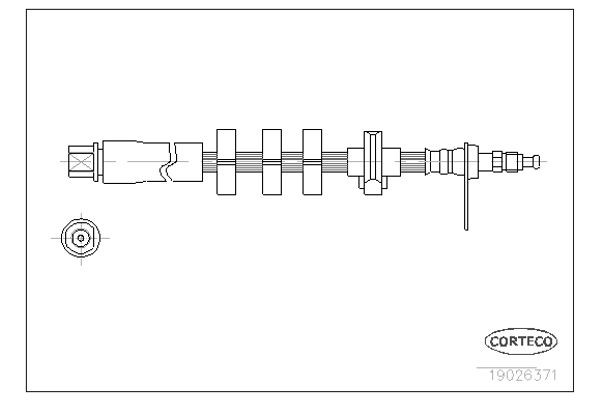 Corteco Ελαστικός Σωλήνας Φρένων - 19026371