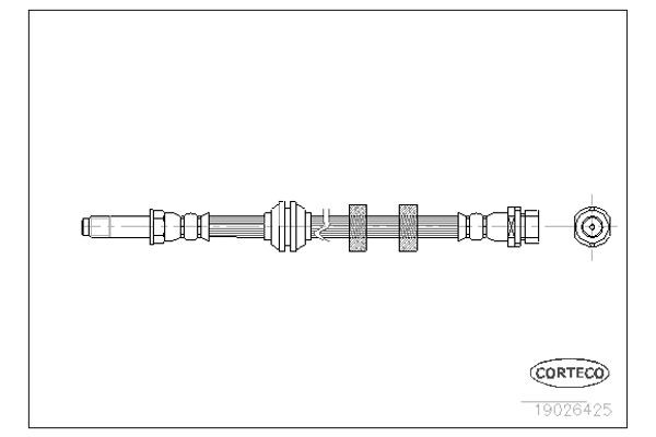 Corteco Ελαστικός Σωλήνας Φρένων - 19026425
