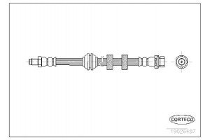 Corteco Ελαστικός Σωλήνας Φρένων - 19026487
