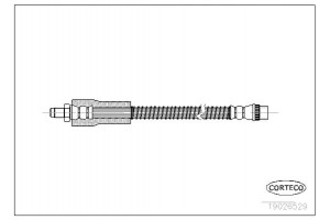 Corteco Ελαστικός Σωλήνας Φρένων - 19026529