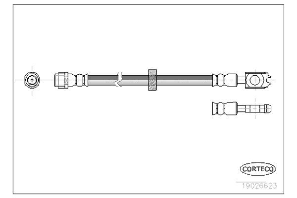 Corteco Ελαστικός Σωλήνας Φρένων - 19026623