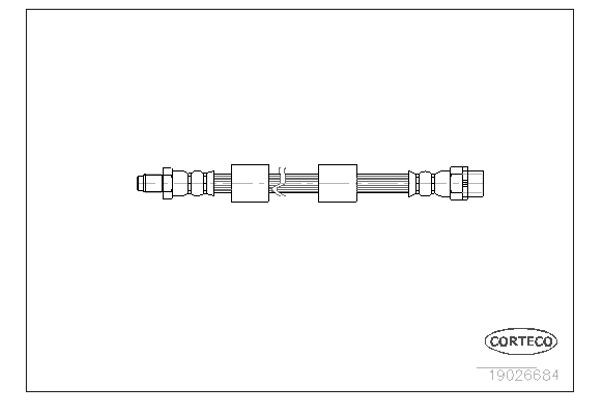 Corteco Ελαστικός Σωλήνας Φρένων - 19026684
