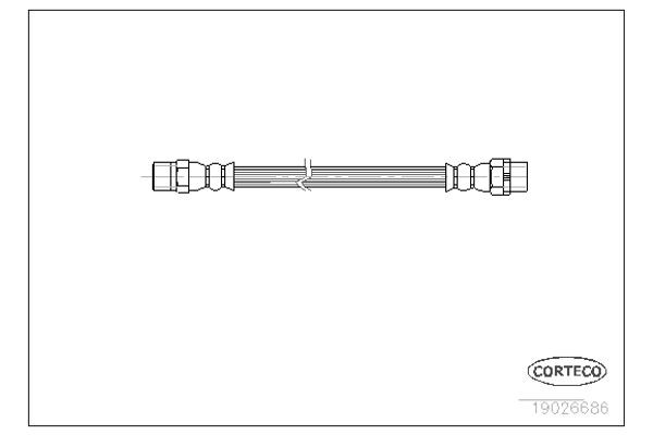 Corteco Ελαστικός Σωλήνας Φρένων - 19026686