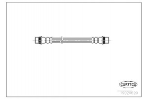 Corteco Ελαστικός Σωλήνας Φρένων - 19026699