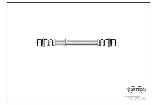 Corteco Ελαστικός Σωλήνας Φρένων - 19026699