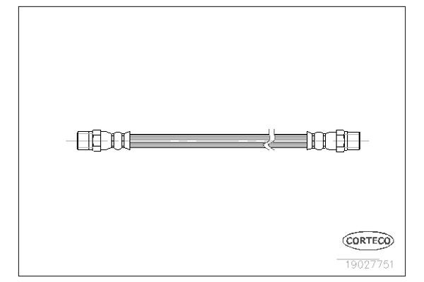 Corteco Ελαστικός Σωλήνας Φρένων - 19027751