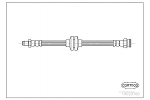 Corteco Ελαστικός Σωλήνας Φρένων - 19029780