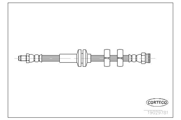 Corteco Ελαστικός Σωλήνας Φρένων - 19029781