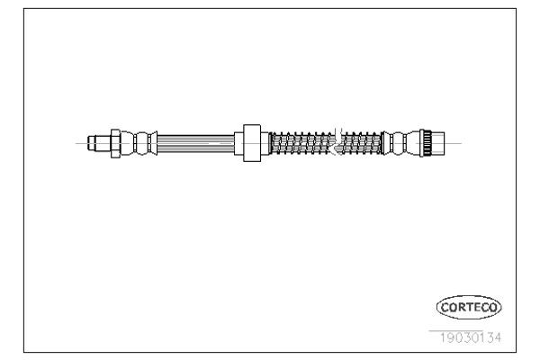Corteco Ελαστικός Σωλήνας Φρένων - 19030134