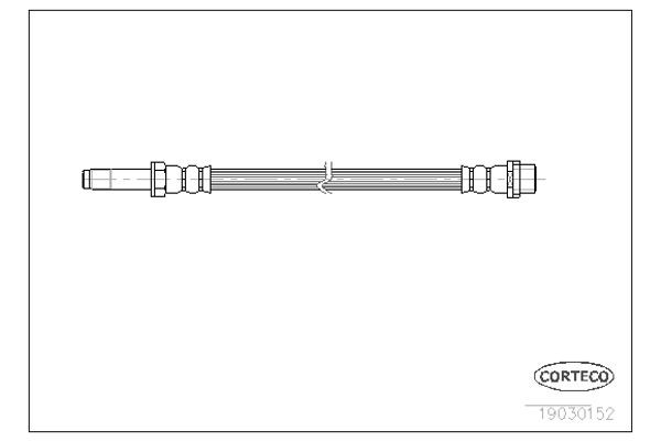 Corteco Ελαστικός Σωλήνας Φρένων - 19030152