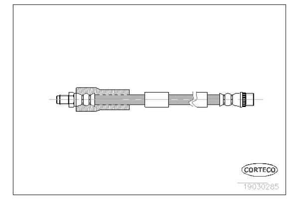 Corteco Ελαστικός Σωλήνας Φρένων - 19030285