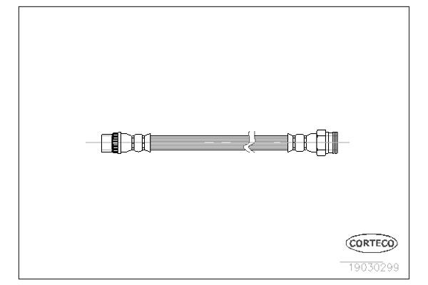 Corteco Ελαστικός Σωλήνας Φρένων - 19030299