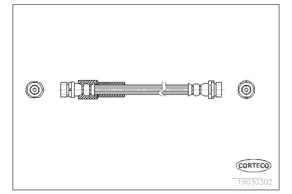 Corteco Ελαστικός Σωλήνας Φρένων - 19030302