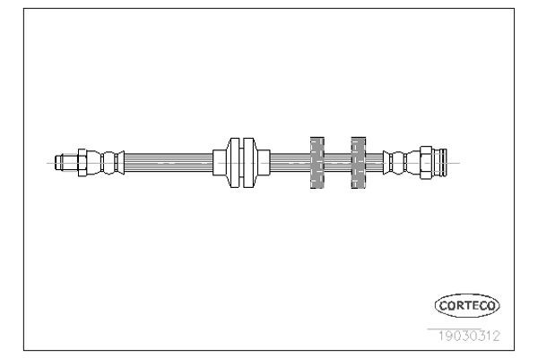 Corteco Ελαστικός Σωλήνας Φρένων - 19030312