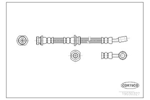 Corteco Ελαστικός Σωλήνας Φρένων - 19030327