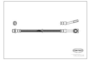 Corteco Ελαστικός Σωλήνας Φρένων - 19030328