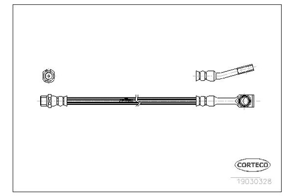 Corteco Ελαστικός Σωλήνας Φρένων - 19030328