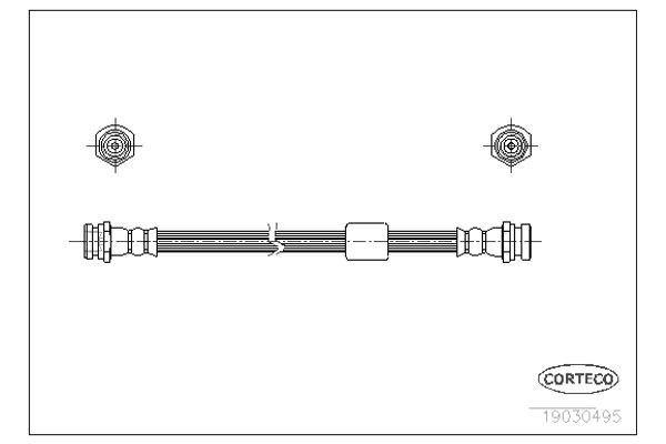 Corteco Ελαστικός Σωλήνας Φρένων - 19030495