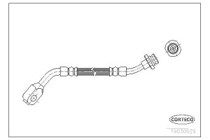 Corteco Ελαστικός Σωλήνας Φρένων - 19030529