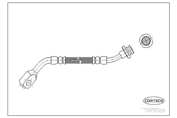 Corteco Ελαστικός Σωλήνας Φρένων - 19030529