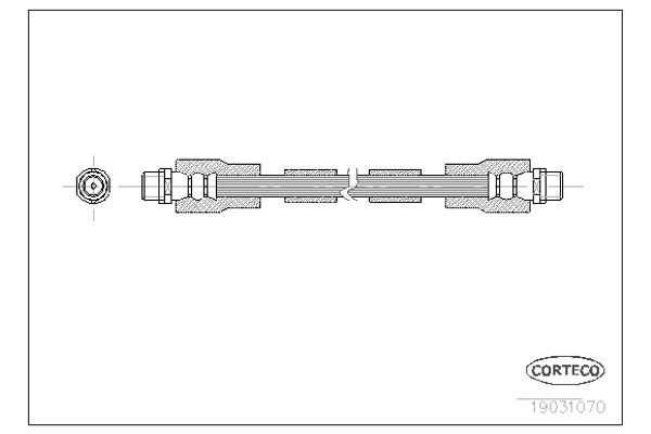 Corteco Ελαστικός Σωλήνας Φρένων - 19031070