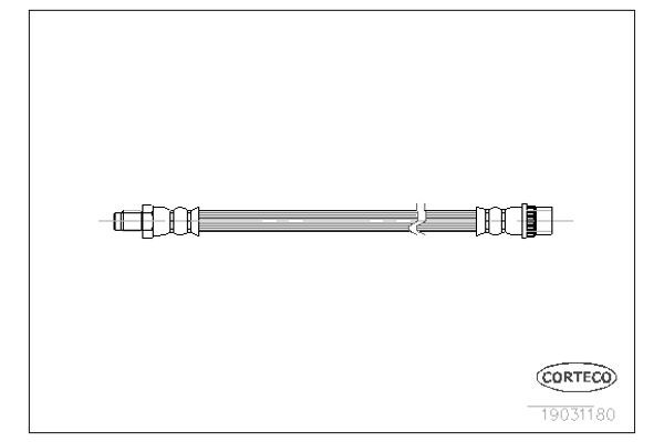 Corteco Ελαστικός Σωλήνας Φρένων - 19031180