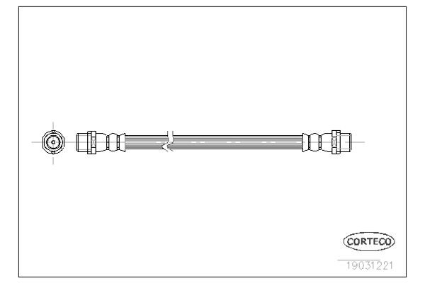Corteco Ελαστικός Σωλήνας Φρένων - 19031221