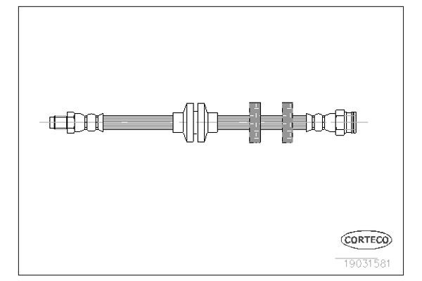 Corteco Ελαστικός Σωλήνας Φρένων - 19031581