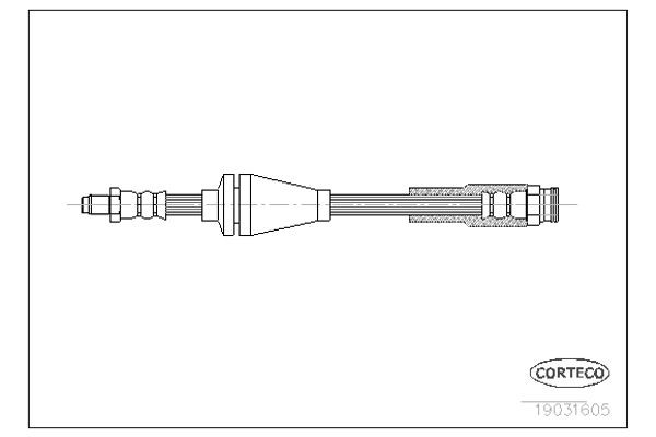 Corteco Ελαστικός Σωλήνας Φρένων - 19031605