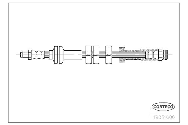 Corteco Ελαστικός Σωλήνας Φρένων - 19031606