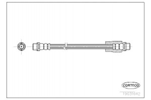 Corteco Ελαστικός Σωλήνας Φρένων - 19031642