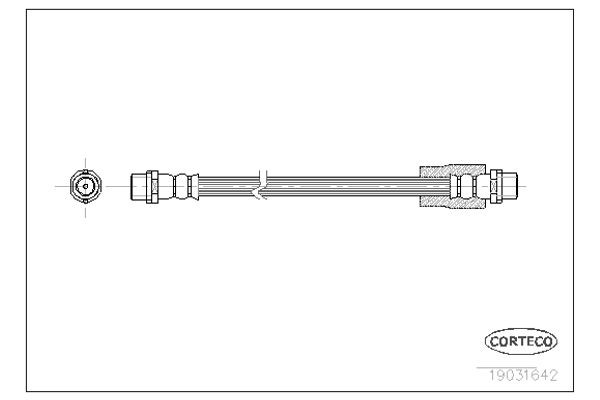 Corteco Ελαστικός Σωλήνας Φρένων - 19031642