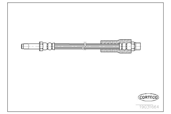 Corteco Ελαστικός Σωλήνας Φρένων - 19031664
