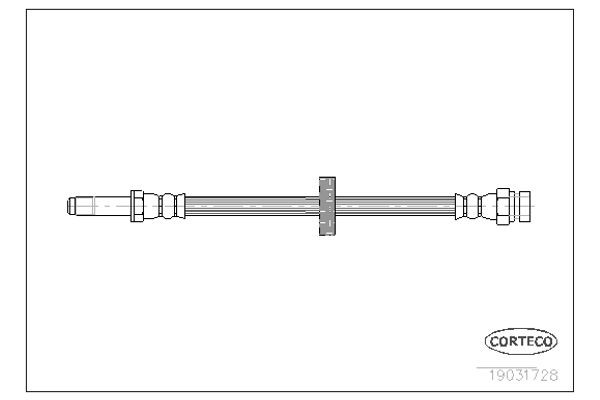 Corteco Ελαστικός Σωλήνας Φρένων - 19031728