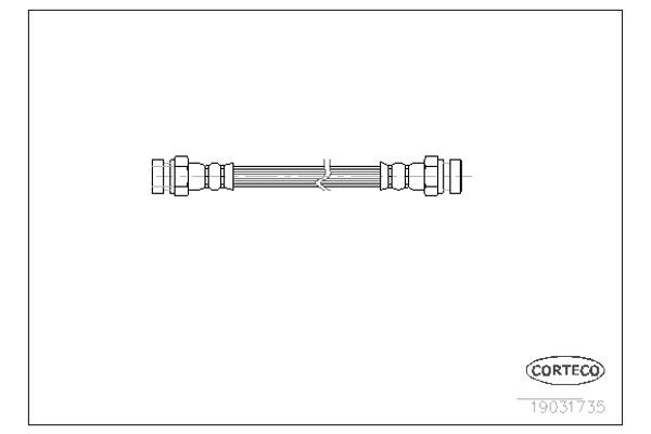Corteco Ελαστικός Σωλήνας Φρένων - 19031735