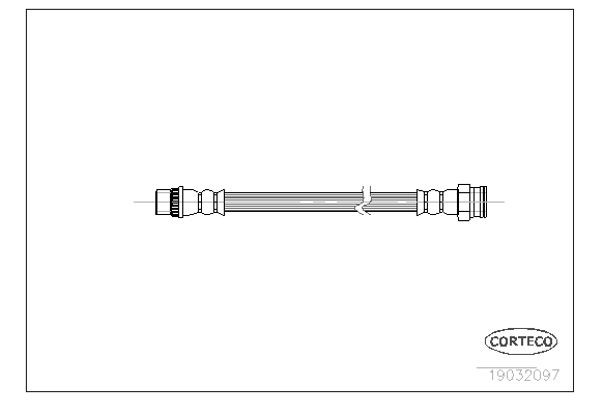 Corteco Ελαστικός Σωλήνας Φρένων - 19032097