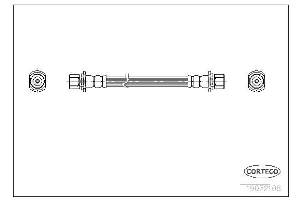 Corteco Ελαστικός Σωλήνας Φρένων - 19032108