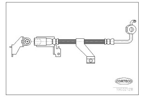 Corteco Ελαστικός Σωλήνας Φρένων - 19032128
