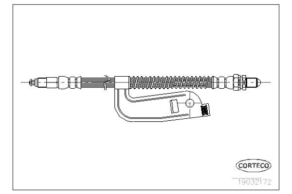 Corteco Ελαστικός Σωλήνας Φρένων - 19032172