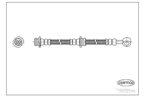 Corteco Ελαστικός Σωλήνας Φρένων - 19032240